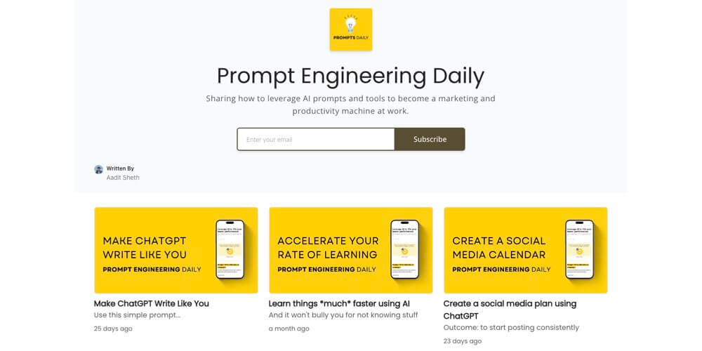 Prompt Engineering Daily